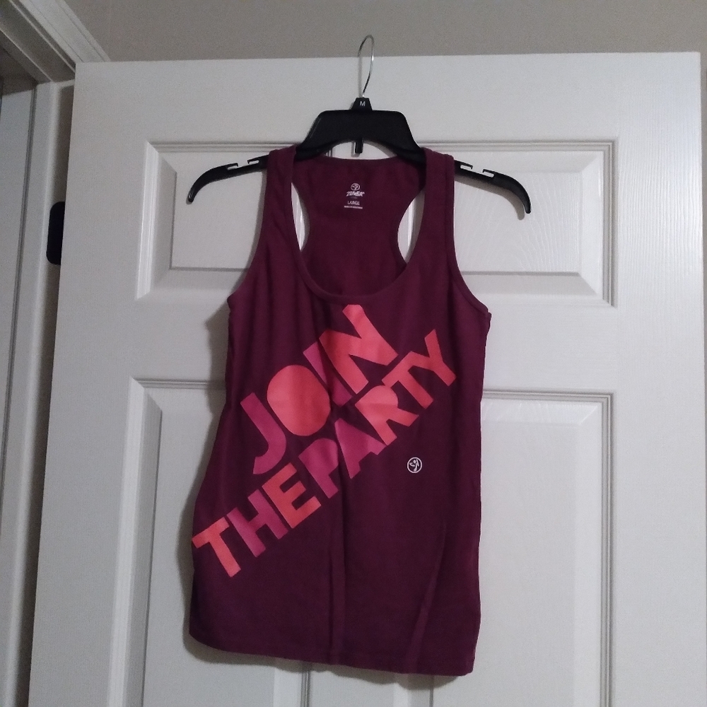 Women's size Large Zumba workout shirt